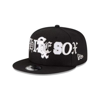 Sapca New Era Chicago White Sox MLB Mixed Font 9FIFTY Snapback - Negrii